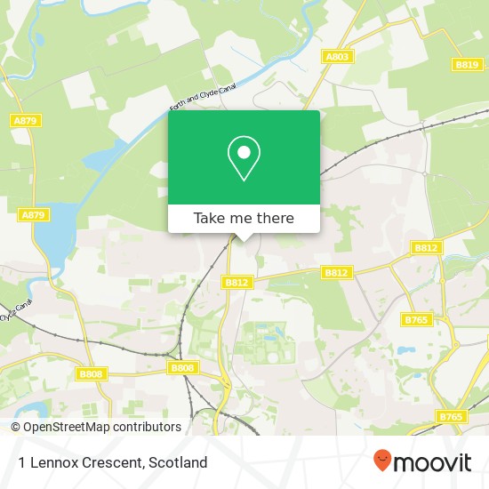 1 Lennox Crescent, Bishopbriggs Glasgow map