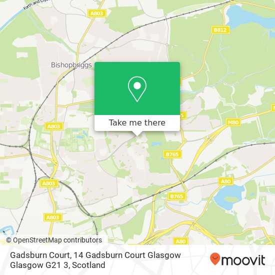 Gadsburn Court, 14 Gadsburn Court Glasgow Glasgow G21 3 map