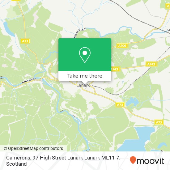 Camerons, 97 High Street Lanark Lanark ML11 7 map