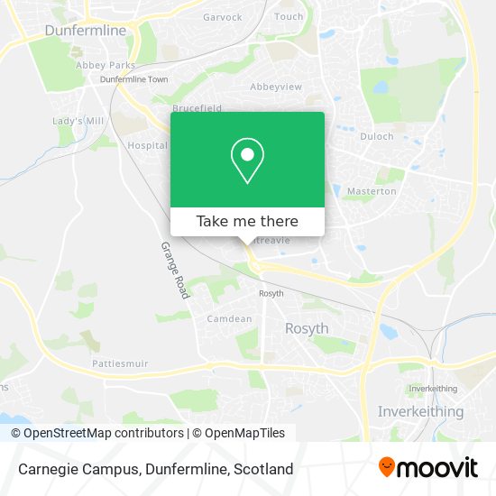 Carnegie Campus, Dunfermline map