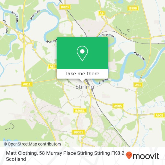 Matt Clothing, 58 Murray Place Stirling Stirling FK8 2 map