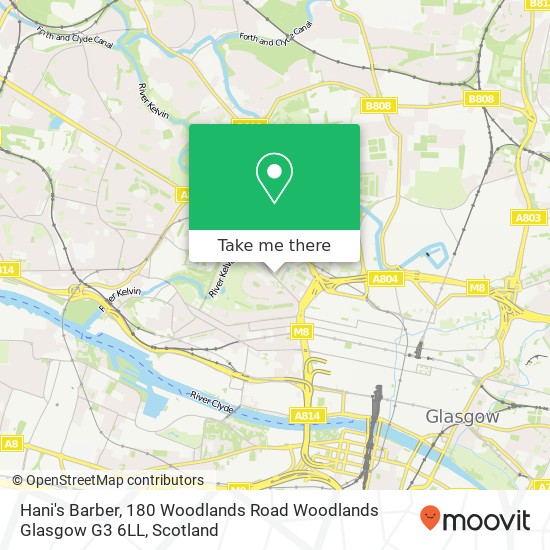 Hani's Barber, 180 Woodlands Road Woodlands Glasgow G3 6LL map