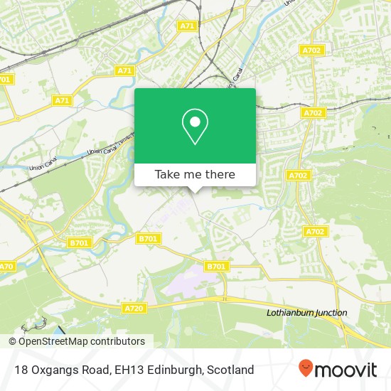 18 Oxgangs Road, EH13 Edinburgh map