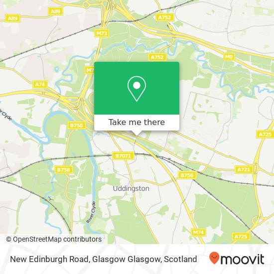 New Edinburgh Road, Glasgow Glasgow map