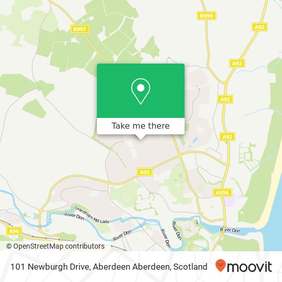 101 Newburgh Drive, Aberdeen Aberdeen map