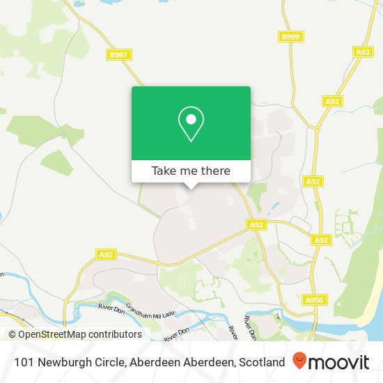 101 Newburgh Circle, Aberdeen Aberdeen map