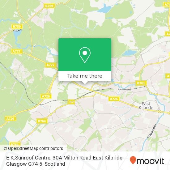 E.K.Sunroof Centre, 30A Milton Road East Kilbride Glasgow G74 5 map