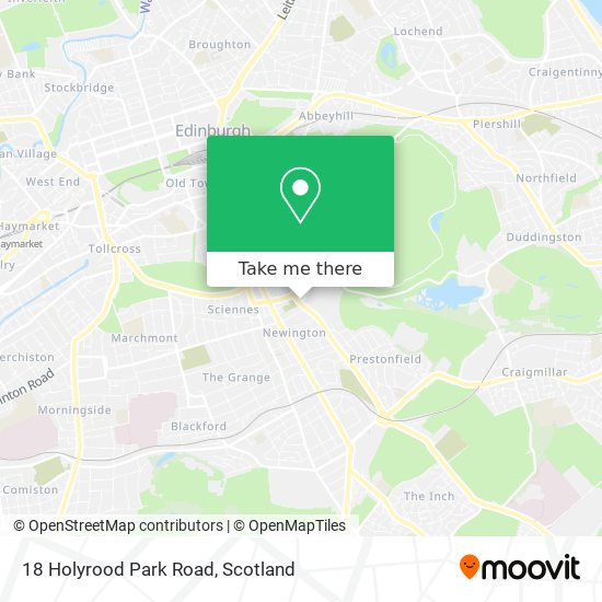 18 Holyrood Park Road map