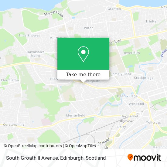 South Groathill Avenue, Edinburgh map