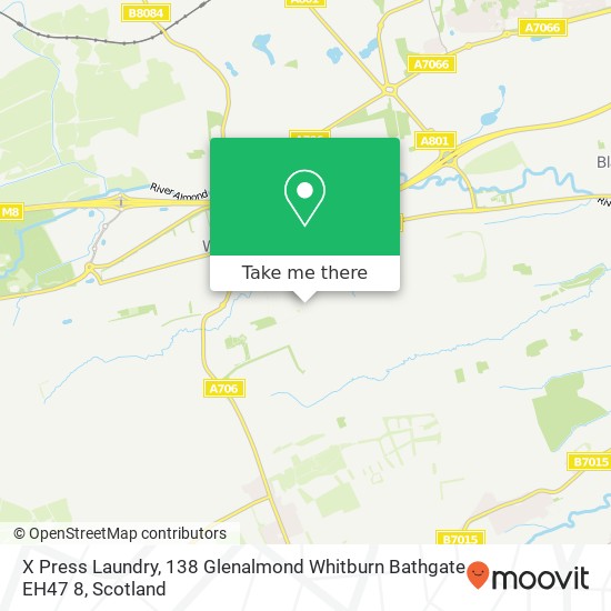 X Press Laundry, 138 Glenalmond Whitburn Bathgate EH47 8 map