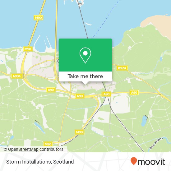 Storm Installations map