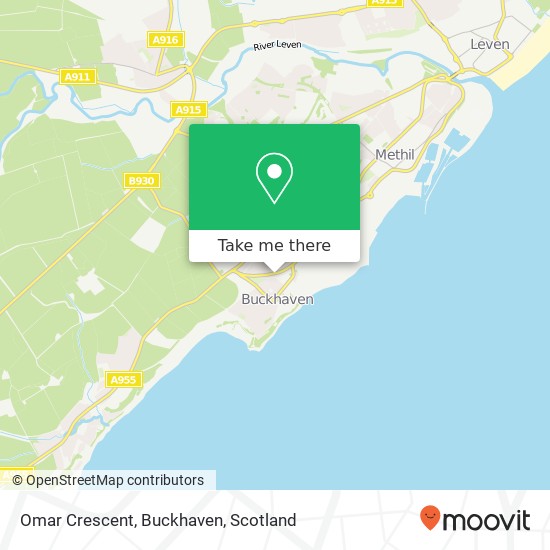 Omar Crescent, Buckhaven map