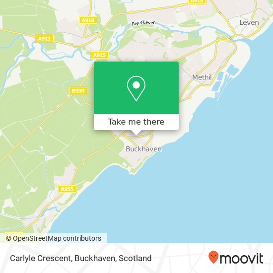 Carlyle Crescent, Buckhaven map