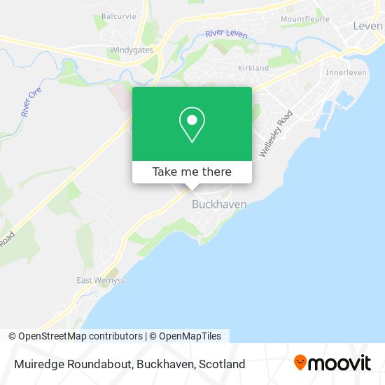 Muiredge Roundabout, Buckhaven map