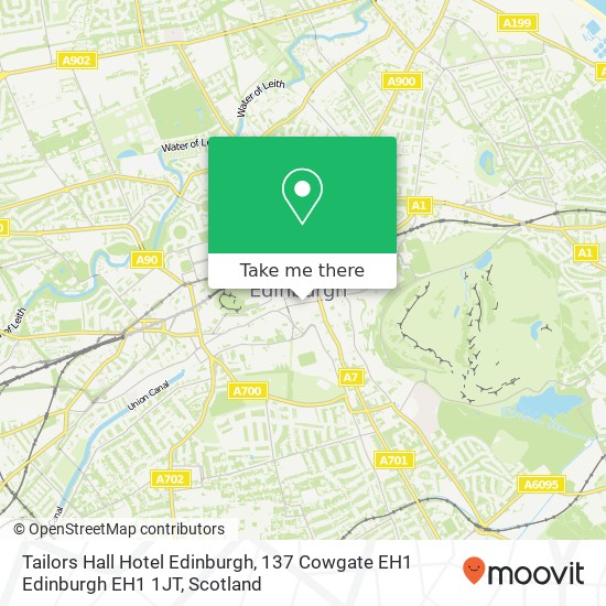 Tailors Hall Hotel Edinburgh, 137 Cowgate EH1 Edinburgh EH1 1JT map