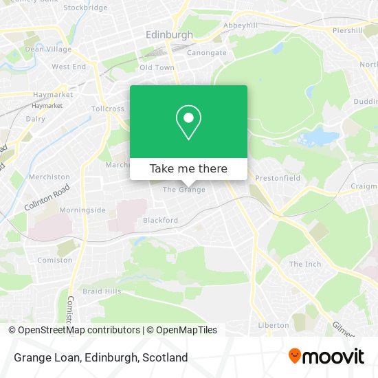 Grange Loan, Edinburgh map