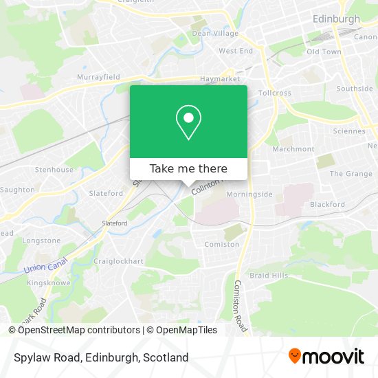 Spylaw Road, Edinburgh map