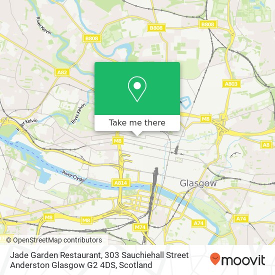 Jade Garden Restaurant, 303 Sauchiehall Street Anderston Glasgow G2 4DS map