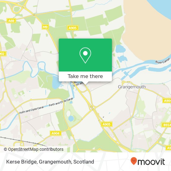 Kerse Bridge, Grangemouth map