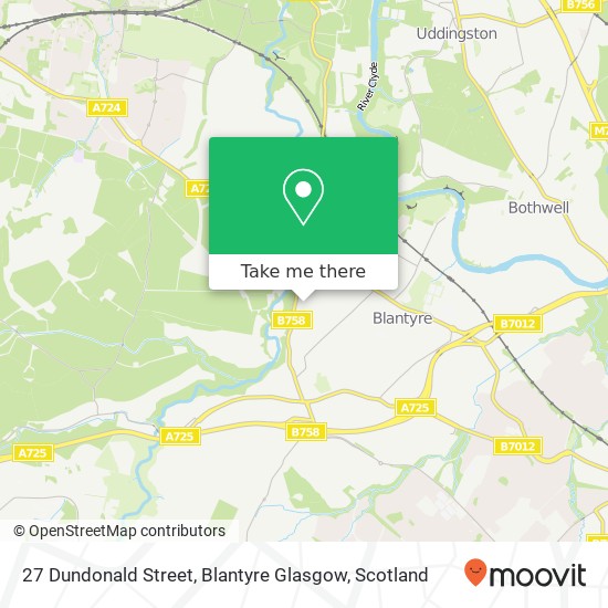 27 Dundonald Street, Blantyre Glasgow map
