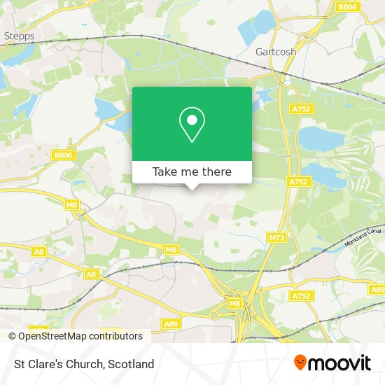 St Clare's Church map