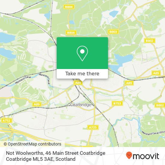 Not Woolworths, 46 Main Street Coatbridge Coatbridge ML5 3AE map
