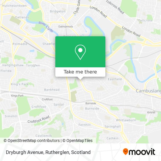 Dryburgh Avenue, Rutherglen map