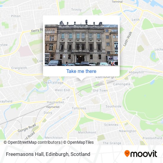 Freemasons Hall, Edinburgh map