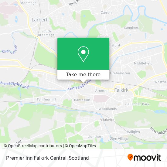 Premier Inn Falkirk Central map