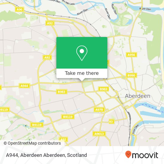 A944, Aberdeen Aberdeen map