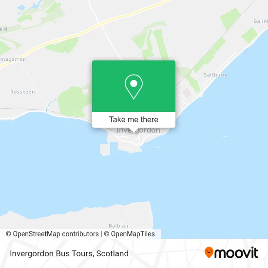 Invergordon Bus Tours map