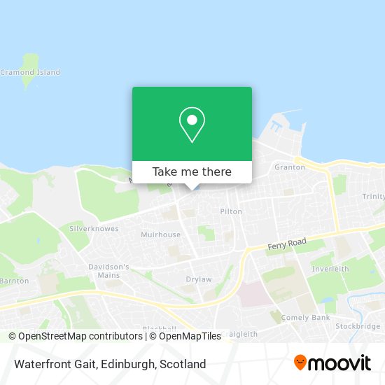 Waterfront Gait, Edinburgh map