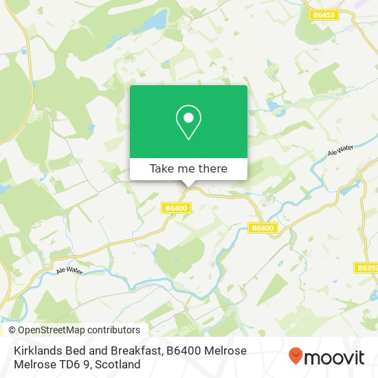 Kirklands Bed and Breakfast, B6400 Melrose Melrose TD6 9 map