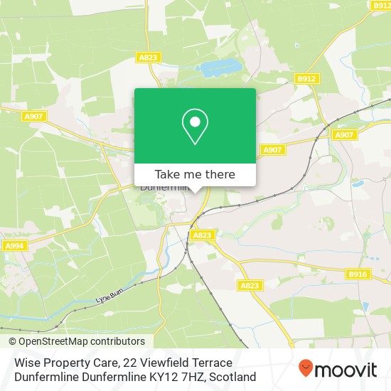 Wise Property Care, 22 Viewfield Terrace Dunfermline Dunfermline KY12 7HZ map