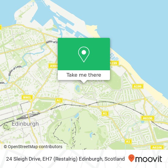 24 Sleigh Drive, EH7 (Restalrig) Edinburgh map