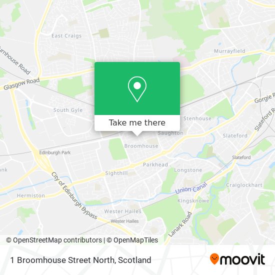 1 Broomhouse Street North map