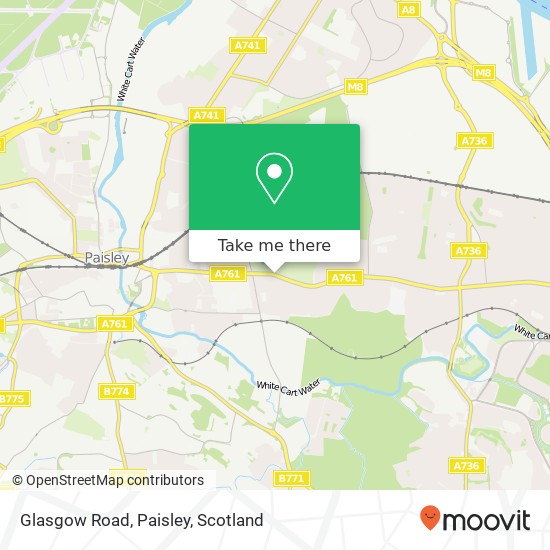 Glasgow Road, Paisley map