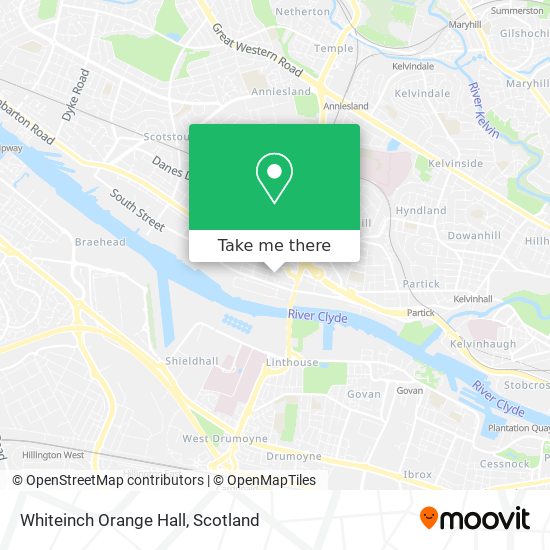 Whiteinch Orange Hall map