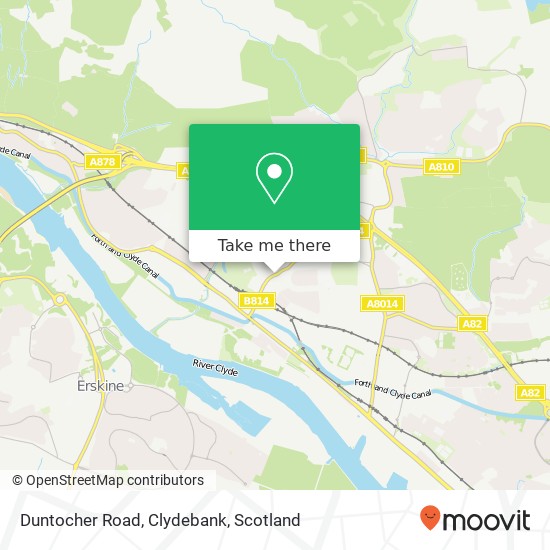 Duntocher Road, Clydebank map