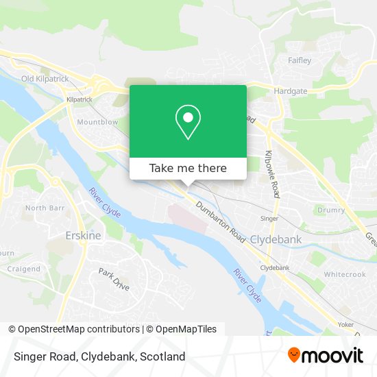 Singer Road, Clydebank map
