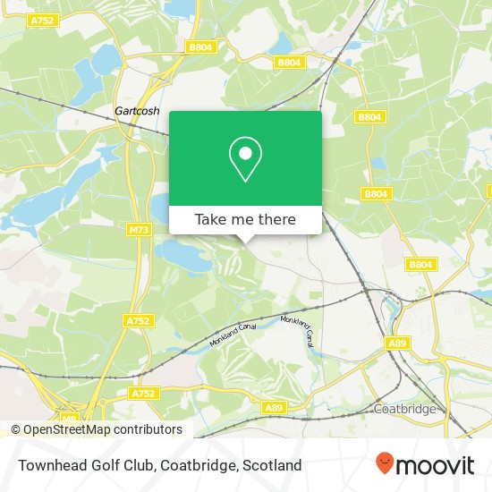 Townhead Golf Club, Coatbridge map