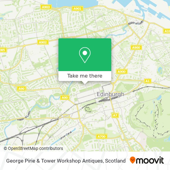 George Pirie & Tower Workshop Antiques map