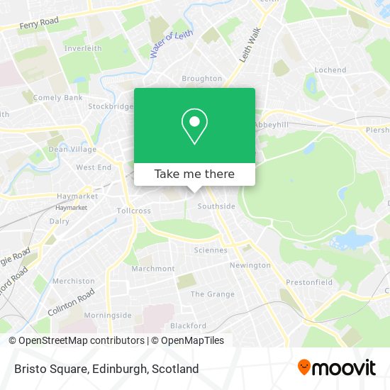 Bristo Square, Edinburgh map