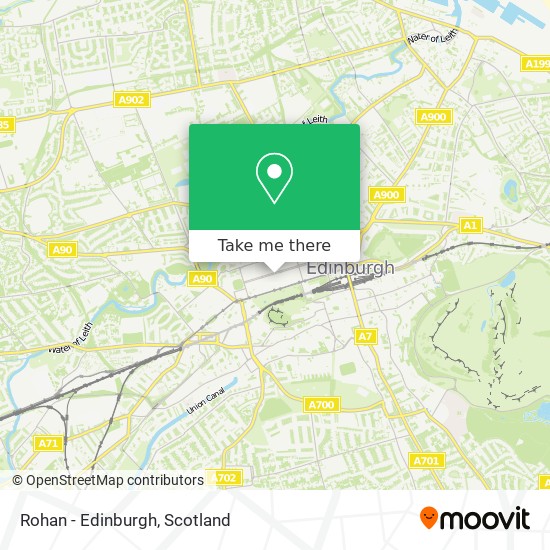 Rohan - Edinburgh map