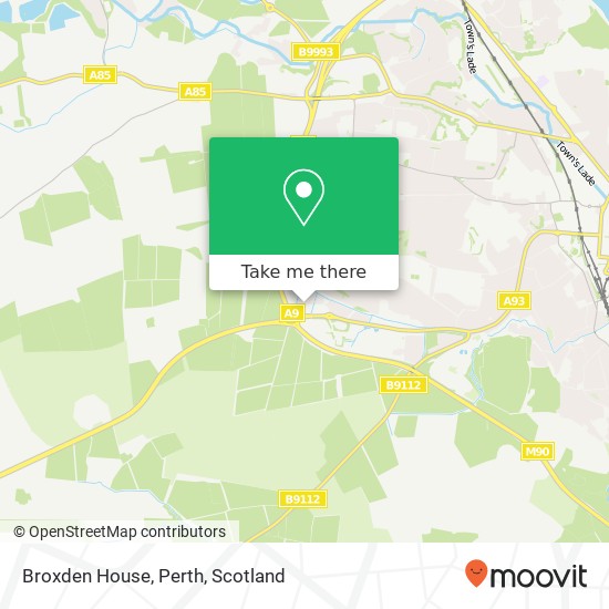 Broxden House, Perth map