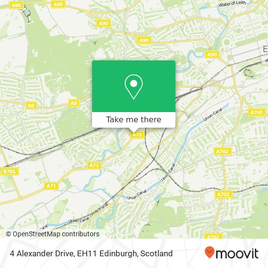 4 Alexander Drive, EH11 Edinburgh map