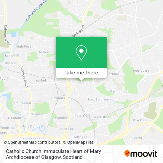 Catholic Church Immaculate Heart of Mary Archdiocese of Glasgow map