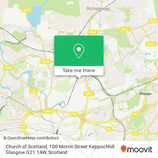 Church of Scotland, 100 Morrin Street Keppochhill Glasgow G21 1AW map