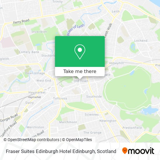 Fraser Suites Edinburgh Hotel Edinburgh map