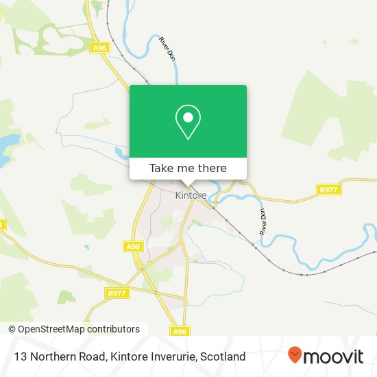 13 Northern Road, Kintore Inverurie map
